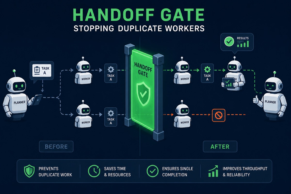 Handoff gate blocking duplicate worker spawns after successful subcontractor return